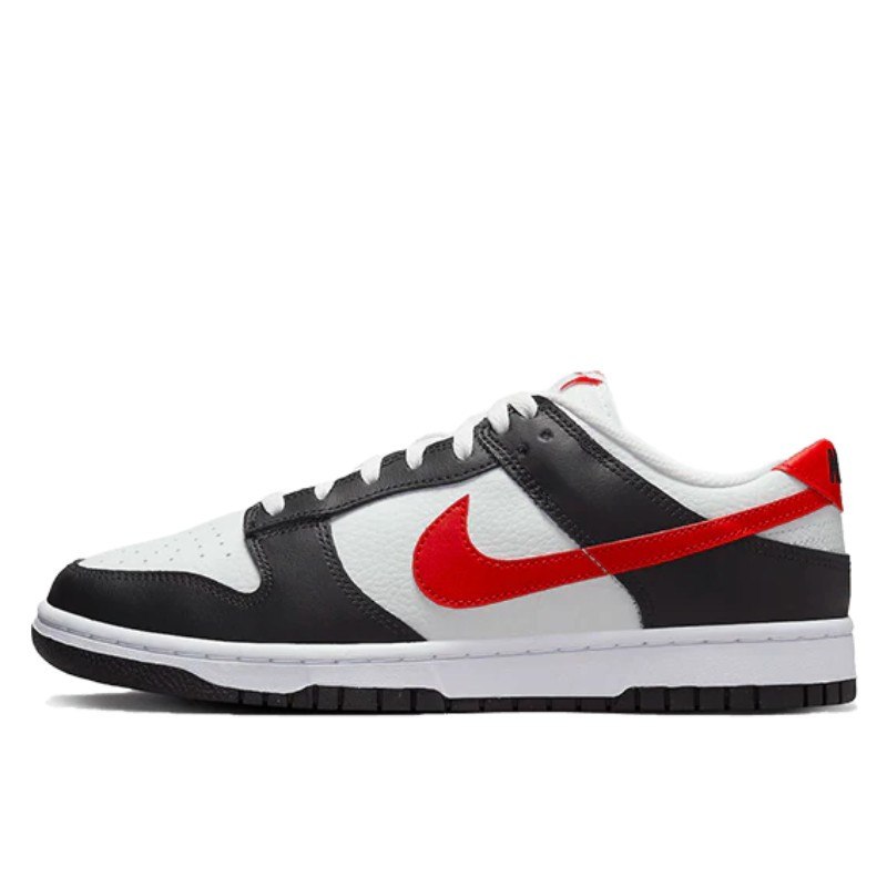 Nike Dunk Low White Black Red - 1