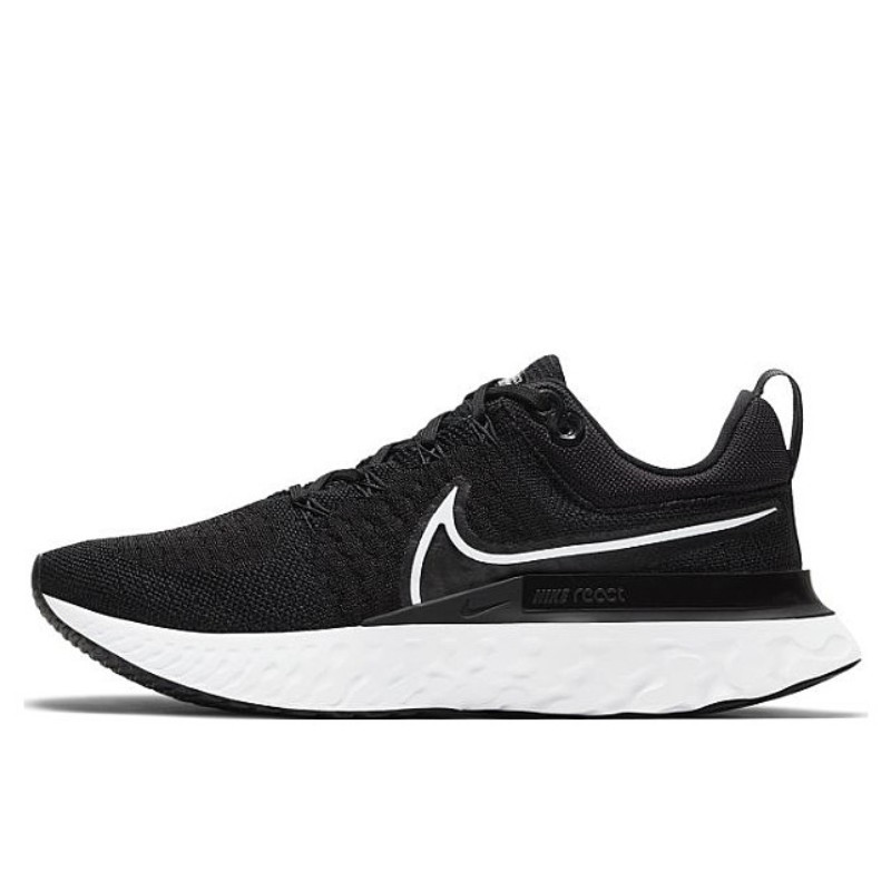 Nike React Infinity Run Flyknit 2 Black, vue de côté