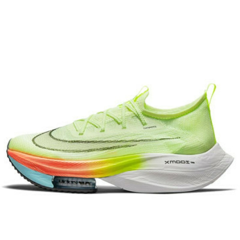 Nike Air Zoom Alphafly Next Barely Volt Orange, vue de côté