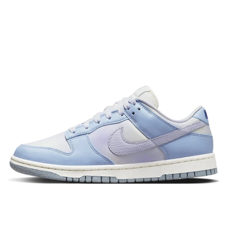 Nike Dunk Low White Blue Airbrush - 1